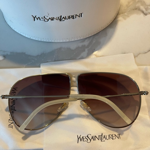 Yves Saint Laurent Vintage Sunglasses | Gold - Picture 2 of 4